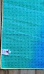 YOGITOES MANDUKA RETIRED COLORS TIE DYE YOGA MAT TOWEL BLUE PURPLE GREEN