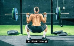 Slant Board for Weightlifting and Calf Stretching – Non-Slip Heel Elevated Sq…