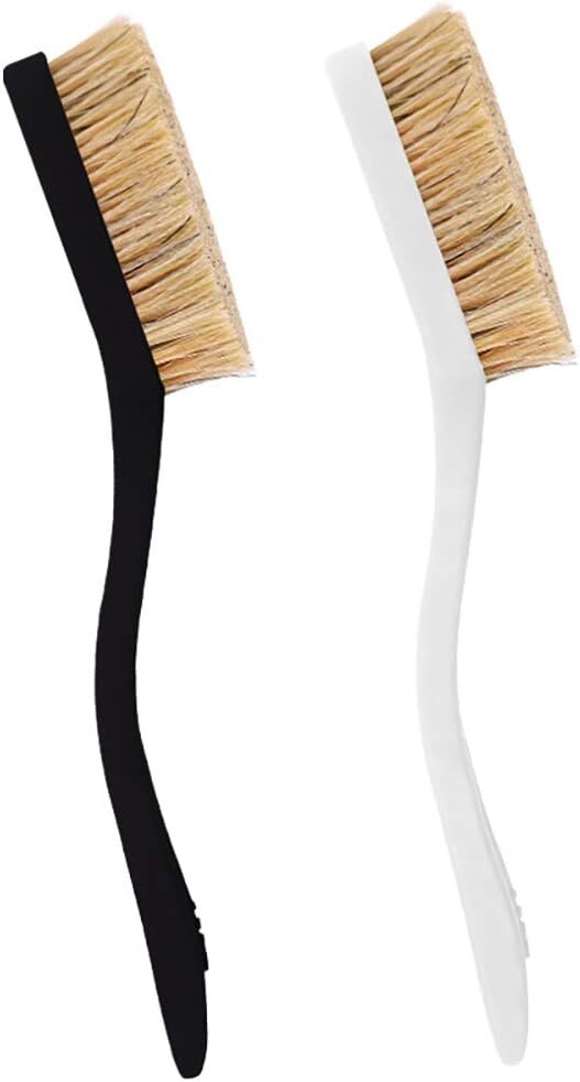 TWO STONES Climbing & Bouldering Brush with Natural Firm Small, Black&White