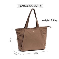 Women Yoga Tote Bag Drawstring Shoulder Carryall Pilates Gym Workout Travel