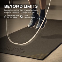 Honor Athletics Premium Jump Rope Mat – 1/4″ Thick High-Density Rubber | N