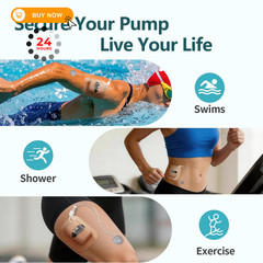 Tandem Mobi Adhesive Sleeve, 10 Pack Waterproof & Hypoallergenic Nude-10pcs