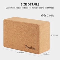 Versatile Yoga Block & Strap Set – Natural Cork for Better Balance & Flexibility