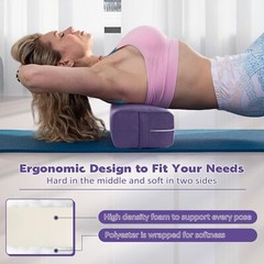 Yoga Bolster Pillow for Restorative Yoga – Rectangular Yoga Bolster – Yoga Me…