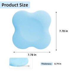 2 PCS Yoga Knee Pad Mats Extra Thick Foam Kneeling Pilates Cushions Support