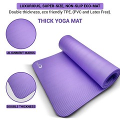 WHITECLOUDZ Yoga kit, 7-Piece Yoga Mat Set for Home Workouts, Thick Yoga Mat,…