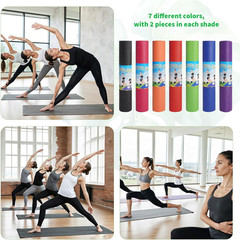 14 Pcs Yoga Mats Bulk 68 X 24 X 0.12 Inch anti Slip Fitness Workout Mats for Men