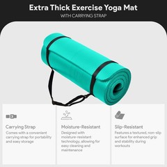 BalanceFrom All-Purpose 1-Inch Extra Thick High 71″ long 24″ wide, Green