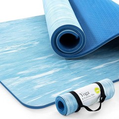 UMINEUX 10mm Thick Non-Slip Yoga Mat with Strap, Eco-Friendly