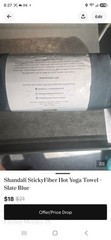 Shandali Hot Yoga Towel – Stickyfiber Yoga Towel – Mat-Sized Microfib NEW