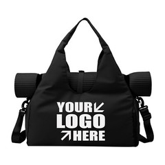Muka Customize Yoga Gym Bag with Mat Carrier, Color Imprinted Travel Tote Bag