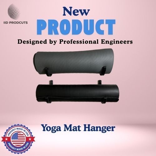 Yoga Mat Holder Wall Mount – 3D Printed ABS Material