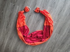Yoga Body Naturals 100% Nylon Hammock With Clips Orange Red No Other Accessories