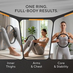 Pilates Ring – 13 Inch Magic Circle Pilates Ring – Toning Inner Thigh Exercis…