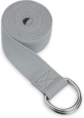 Gaiam Yoga Strap Premium Athletic Stretch Band with Adjustable Metal D-Ring Buck