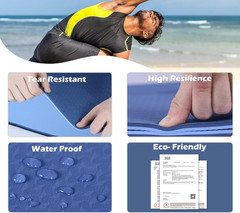 Yoga Mat Non Slip, Pilates Fitness Mats, Eco Friendly, Anti-Tear 1/4″ Thick Yoga