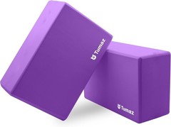 Yoga Blocks 2-Pack – Non-Slip, Lightweight EVA Foam with Cork Top Finish