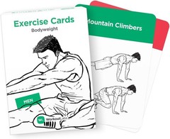 Workout Labs MEN Yoga Cards Visual Practice Guide For All Ages & Levels~Visual