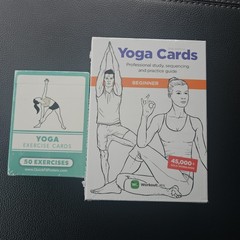 WorkoutLabs Yoga Cards Beginner Study Practice Visual Guide New in wrap set of 2