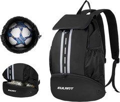 EULANT Soccer Backpack with Shoes Compartment, Waterproof Drawstring Bag for …