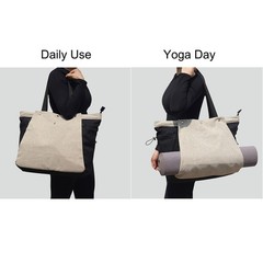 Yoga Mat Bag Gym Tote Multi Pockets Women Drawstring Carrier Pilates Travel