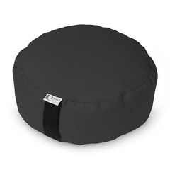 Zafu Meditation Pillows for Sitting on Floor, Yoga Cushion, Round – 14″ BLACK