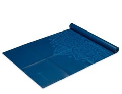 Gaiam Foldable Yoga Mat Super Compact and Ultra Lightweight Blue BRAND NEW