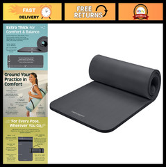 Thick Non-Slip Yoga Mat with Nylon Strap – Ideal for Home Fitness, Pilates & Str