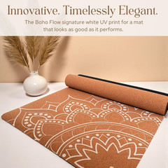 Luxury Cork Yoga Mat – Non-Slip, Eco-Friendly, 5mm Rubber Base for Stability