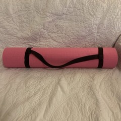 All Purpose 1/4-Inch High Density Anti-Tear Exercise Yoga Mat with Pink – Used
