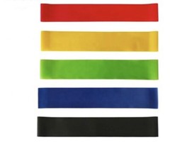 Resistance Loop Band Set Includes 5 Resistance Bands with Carry Bag