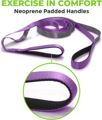 Stretching Strap for Physical Therapy 8FT Yoga Strap with Padded Handles