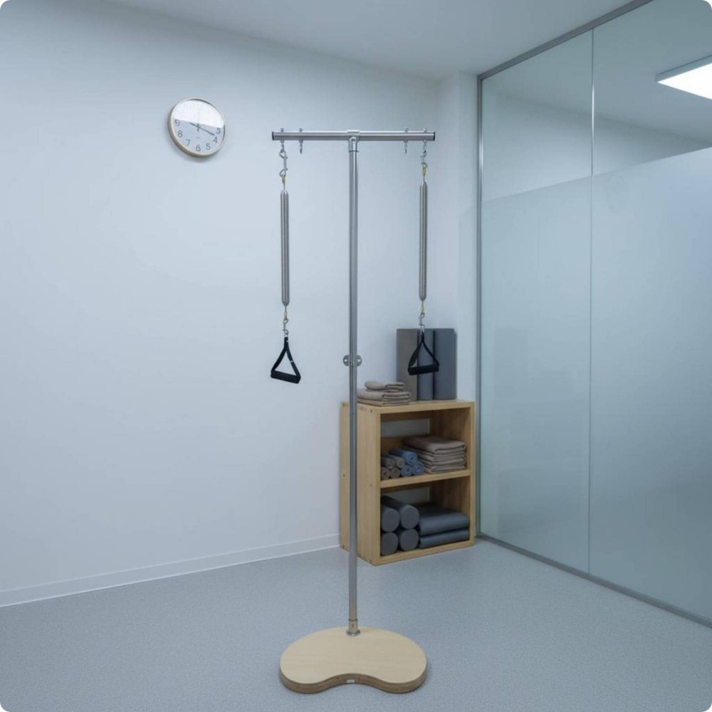 Pilates Ped-O-Pull Wood Base Ped-O-Pull Stand Top Bar for Home Gym
