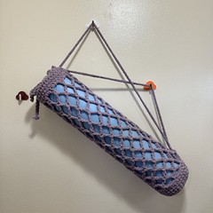 Handmade Crochet Double Straps Yoga Mat Carrier/ Bag
