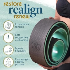 Yoga Wheel 3-Pack – Enhance Flexibility & Alleviate Back Pain, 10″ Diameter