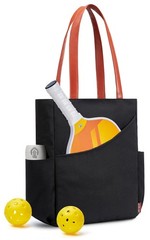 Pickleball Bag for Women Stylish Nylon Tote Fits 2 Paddle, Ball, Gear, Utilit…
