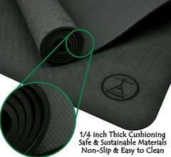 Extra Large Yoga Mat for Home Workout. 84×30 Exercise Mat by Tatago 