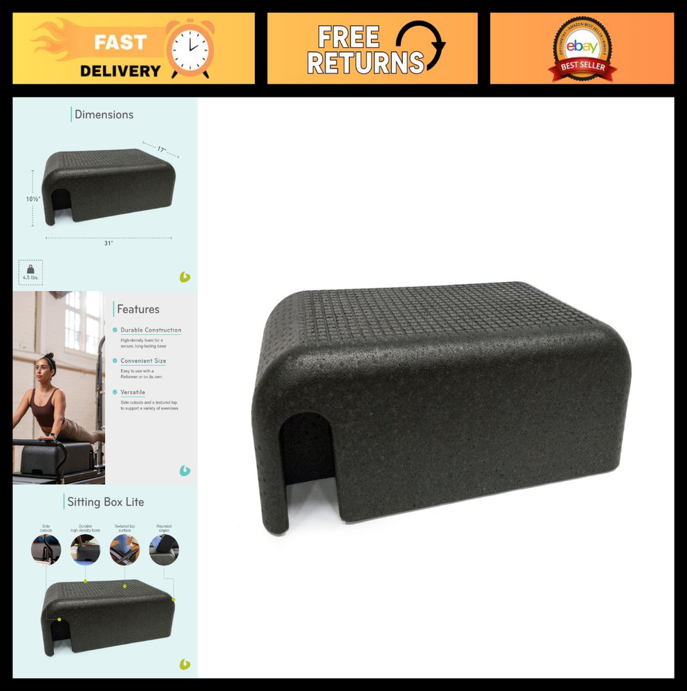 Lightweight Foam Pilates Sitting Box for Reformer – Non-Slip, Versatile for Long