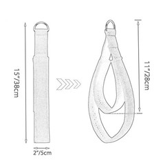 2Pcs Pilates Straps Pilates Double Loop Straps Stretch Exercise Band