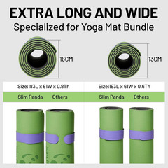 Yoga Mat Strap Slap Band, One Snap Keeps Mats Tightly Rolled, Heavy-Duty Clasp F