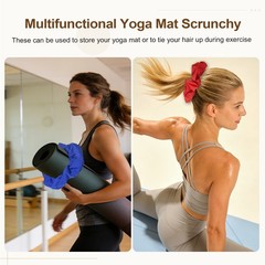 Yoga Mat Scrunchy, Yoga Mat Strap Band 1 Pcs & Cotton & Red