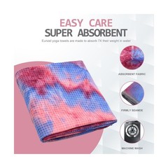 Eunzel Yoga Towel,Hot Yoga Mat Towel with Grip Dots Sweat Absor… FAST USA SHIP