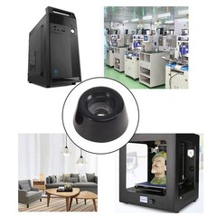 20Pcs Reusable Black Silicone Chair Feet Protectors Round Table Legs Covers