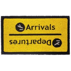 – Genuine Coconut Doormat Arrivals/Departures with Non Slip PVC Backing…