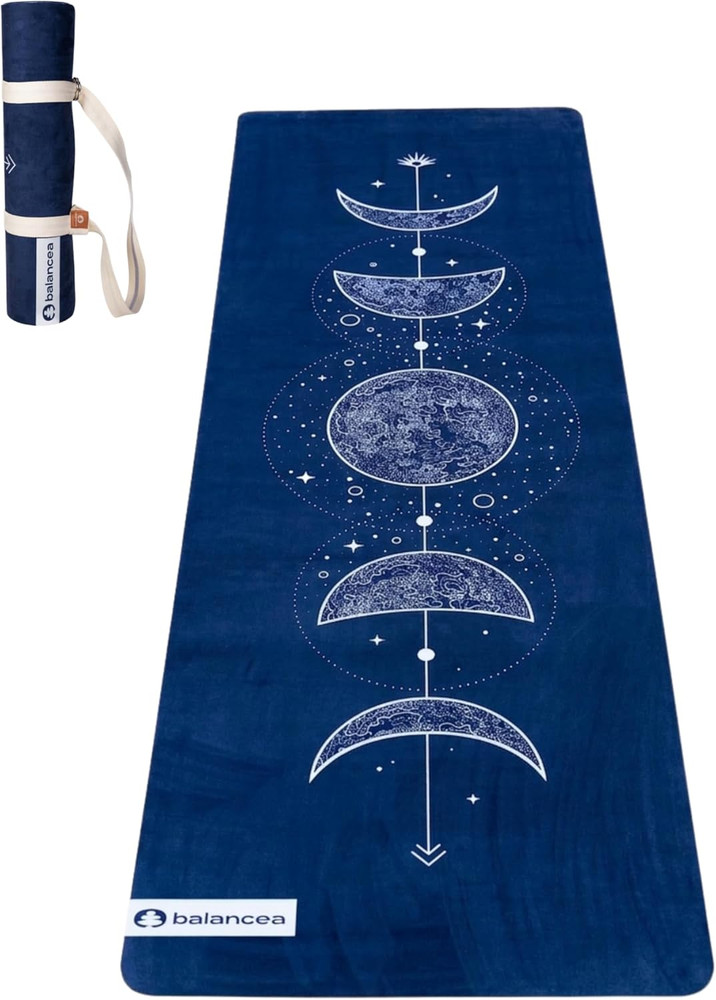Eco-Friendly Non-Slip Yoga Mat with Strap – 72″x24″ for Home & Gym Use