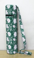 New Indian Green Hand Block Yoga Mat Bag Carrier Gym Bags With Shoulder Strap UK