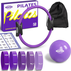 Pilates Essentials Kit for Women, Pilates Ring Set – 14″ Magic Circle with Yoga