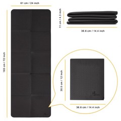 Foldable Yoga Mat with Carry Bag – Portable, Non-Slip – for Travel and Hei…