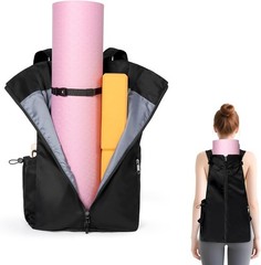 Yoga Mat Bag, Adjustable Yogamat Blocks Carrier with Backpack Straps and Side…