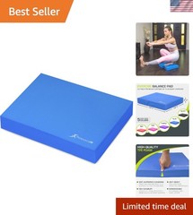 Exercise Balance Pad, Non-Slip Cushioned Foam Mat & Knee Pad for Fitness and …